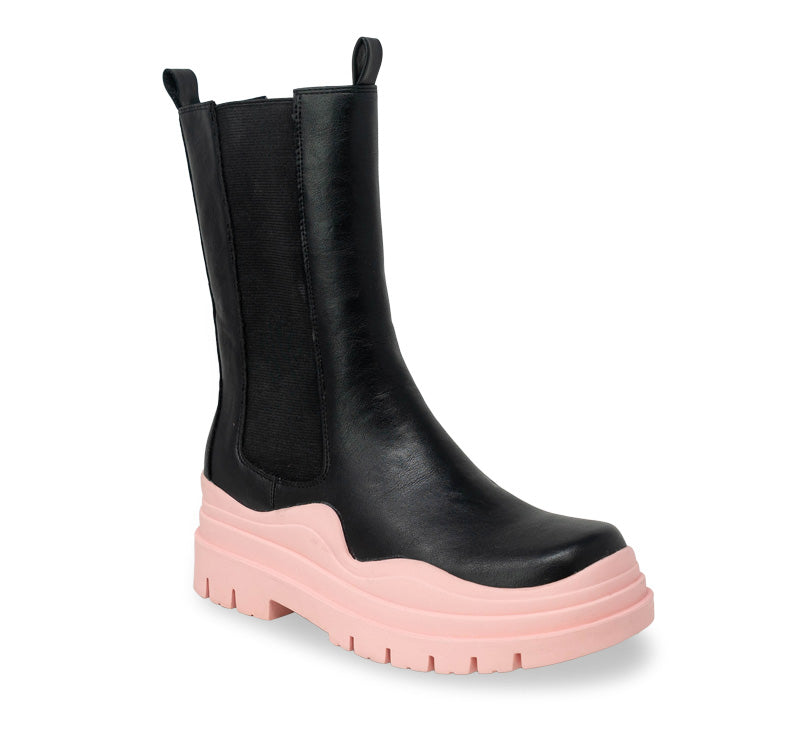 Ghosted Platform Pink Bottom Boots