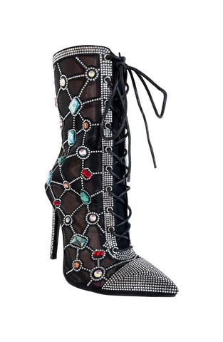 GEM Jeweled Booties