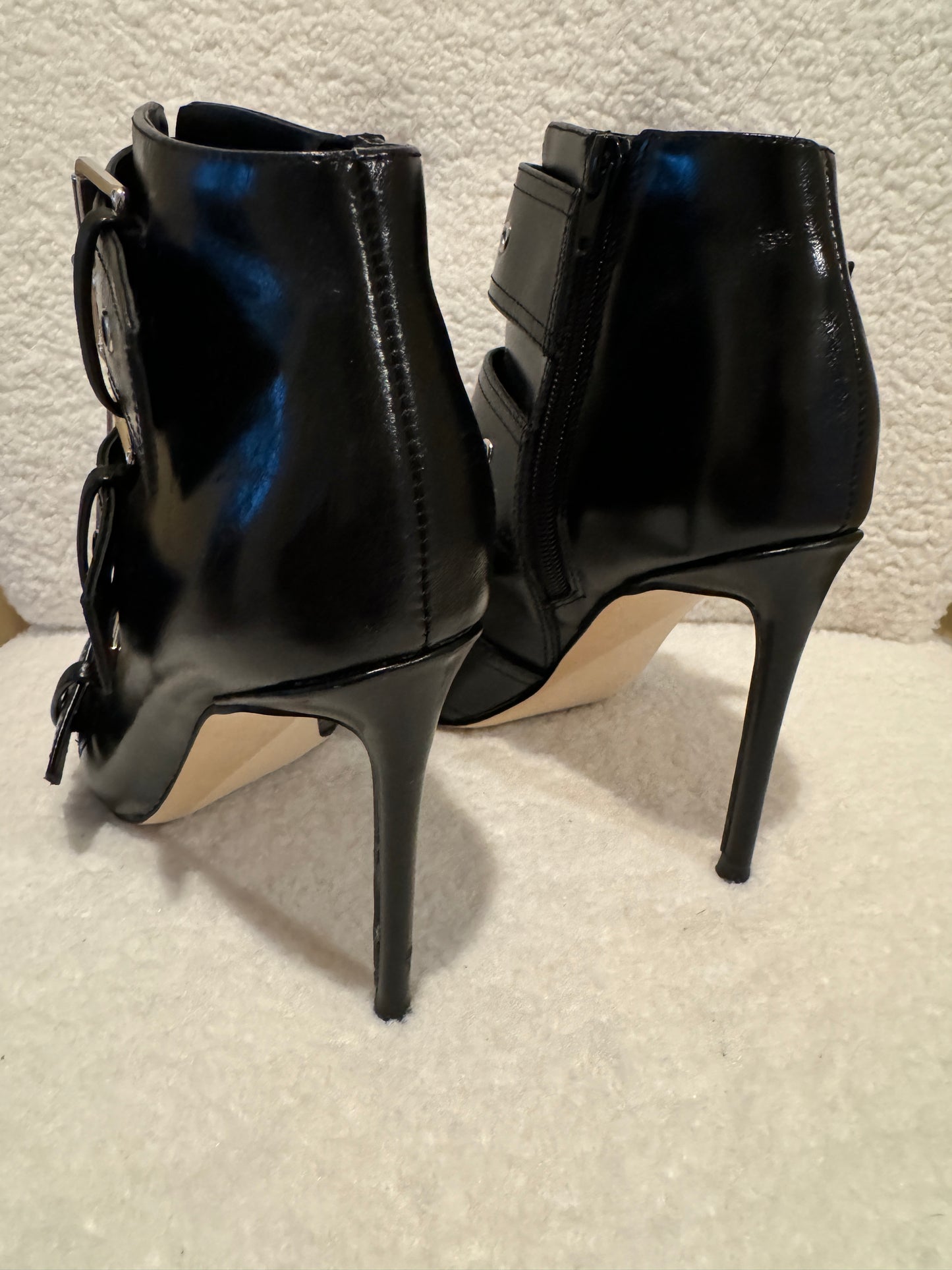 Black Maxence Buckle Bootie