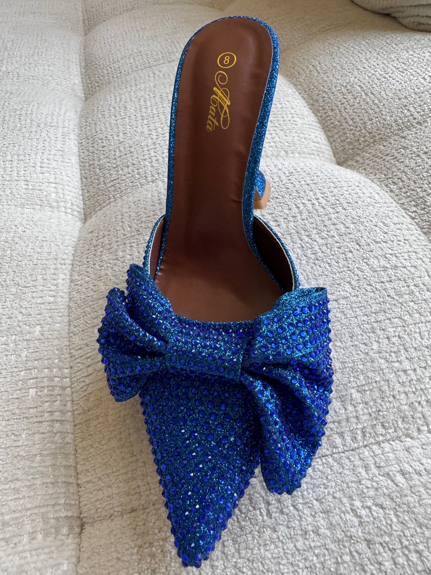 Dress-up Blue Mules