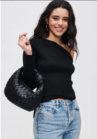 Tracy Woven Knot Handbag