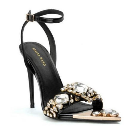 Tilly Black Stiletto Sandal
