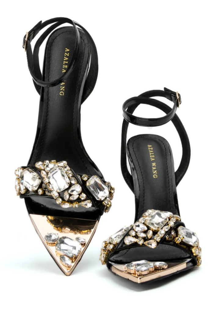 Tilly Black Stiletto Sandal