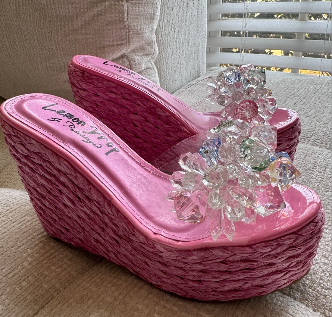 Pink Summer Wedge Heels – Shoe Snobb