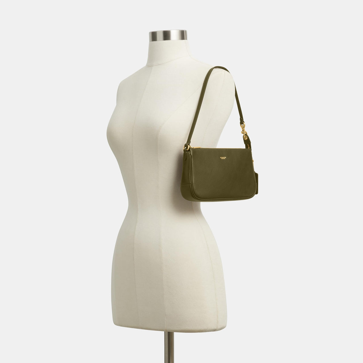 Coach Women's Natural Grain Leather Plaza Bag