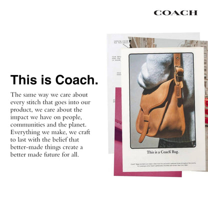 Coach Women's Natural Grain Leather Plaza Bag