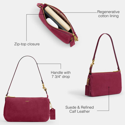 Coach Women's Natural Grain Leather Plaza Bag