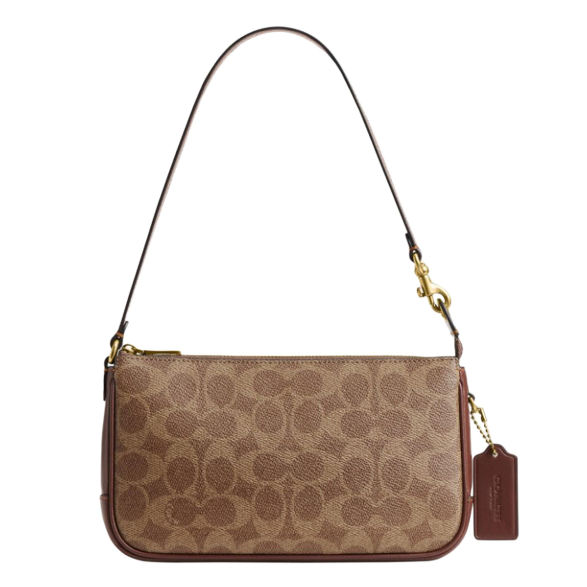 Coach Women's Natural Grain Leather Plaza Bag