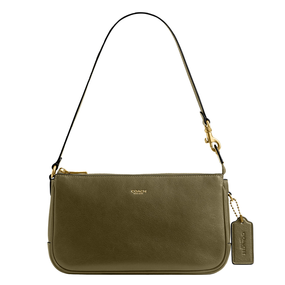 Coach Women's Natural Grain Leather Plaza Bag