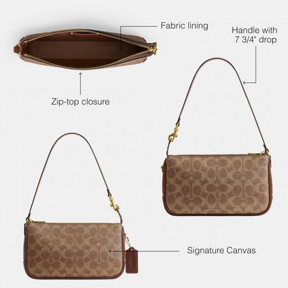 Coach Women's Natural Grain Leather Plaza Bag