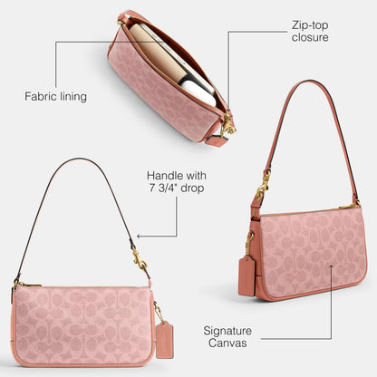 Coach Women's Natural Grain Leather Plaza Bag