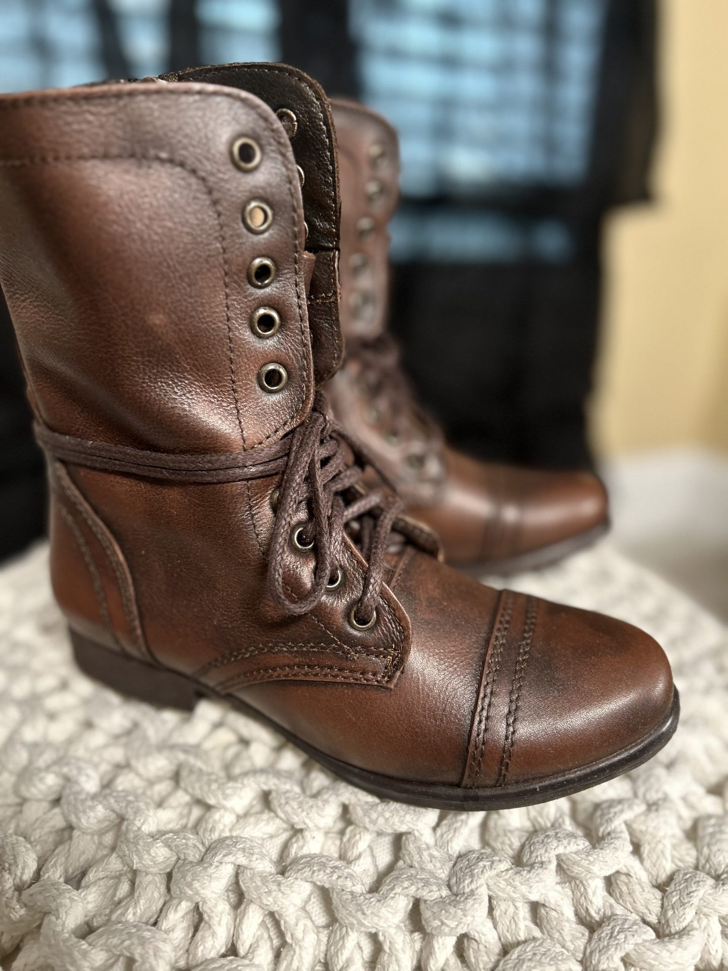 Troopa Brown Combat Boot