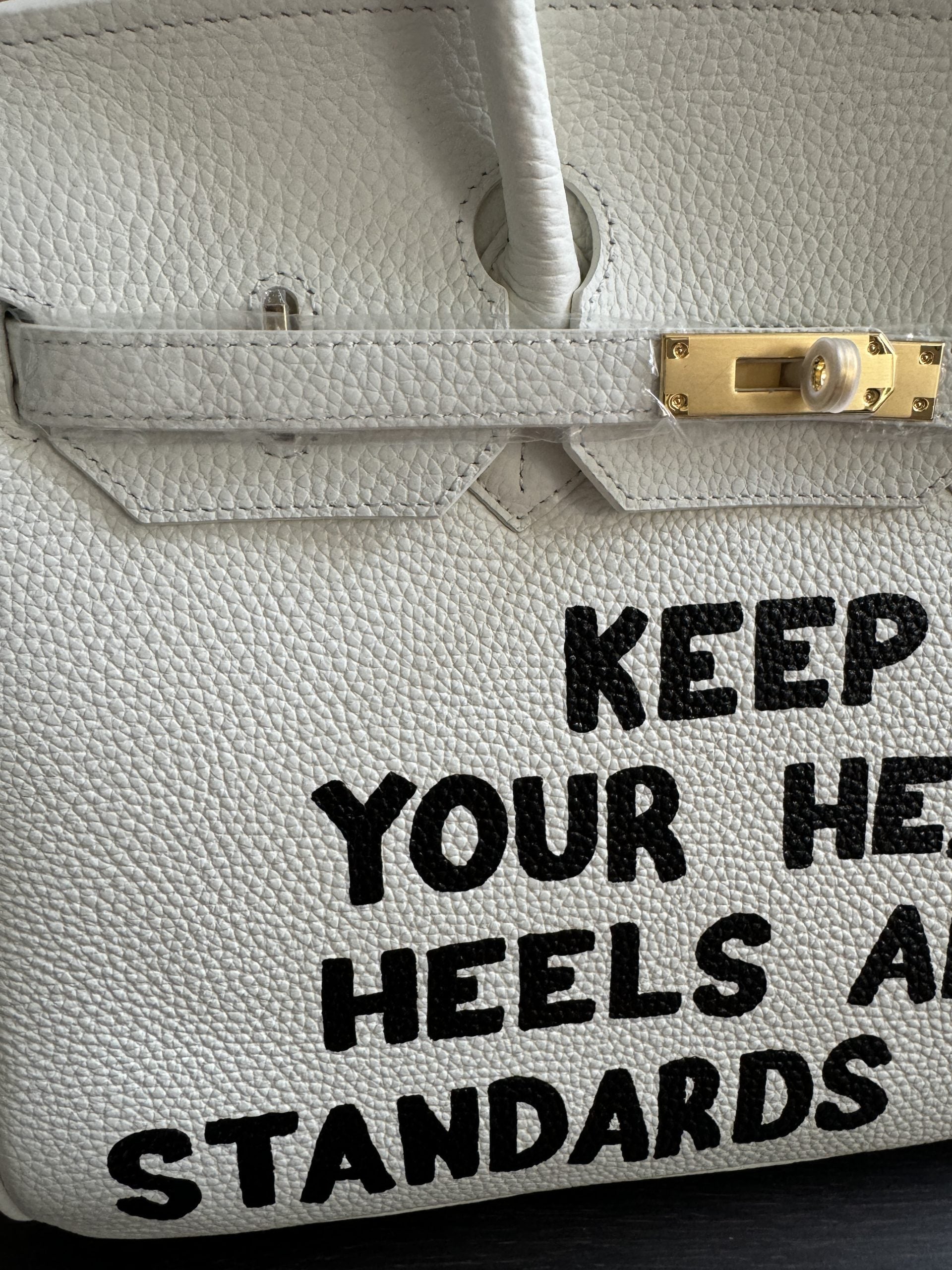 Keep Your Head Heels And Standards High Luxury Inspired Leather Bag - Shoe Snobb