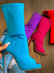 Victoria Peep Toe Bootie