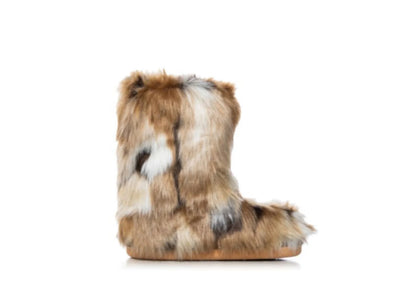 NADIANNA-BROWN FAUX FUR BOOTIE