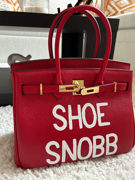 Gweneth Luxury Inspired Leather Red Bag