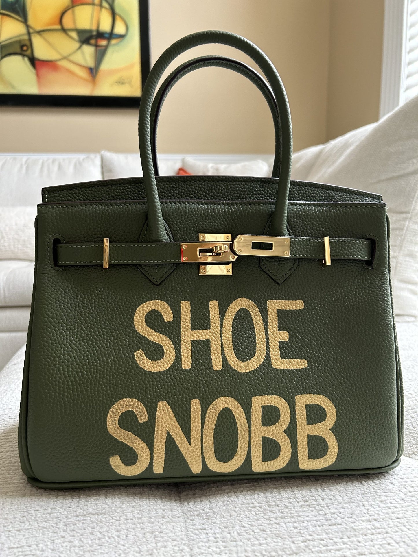 Gweneth Luxury Inspired_Army Green - Shoe Snobb