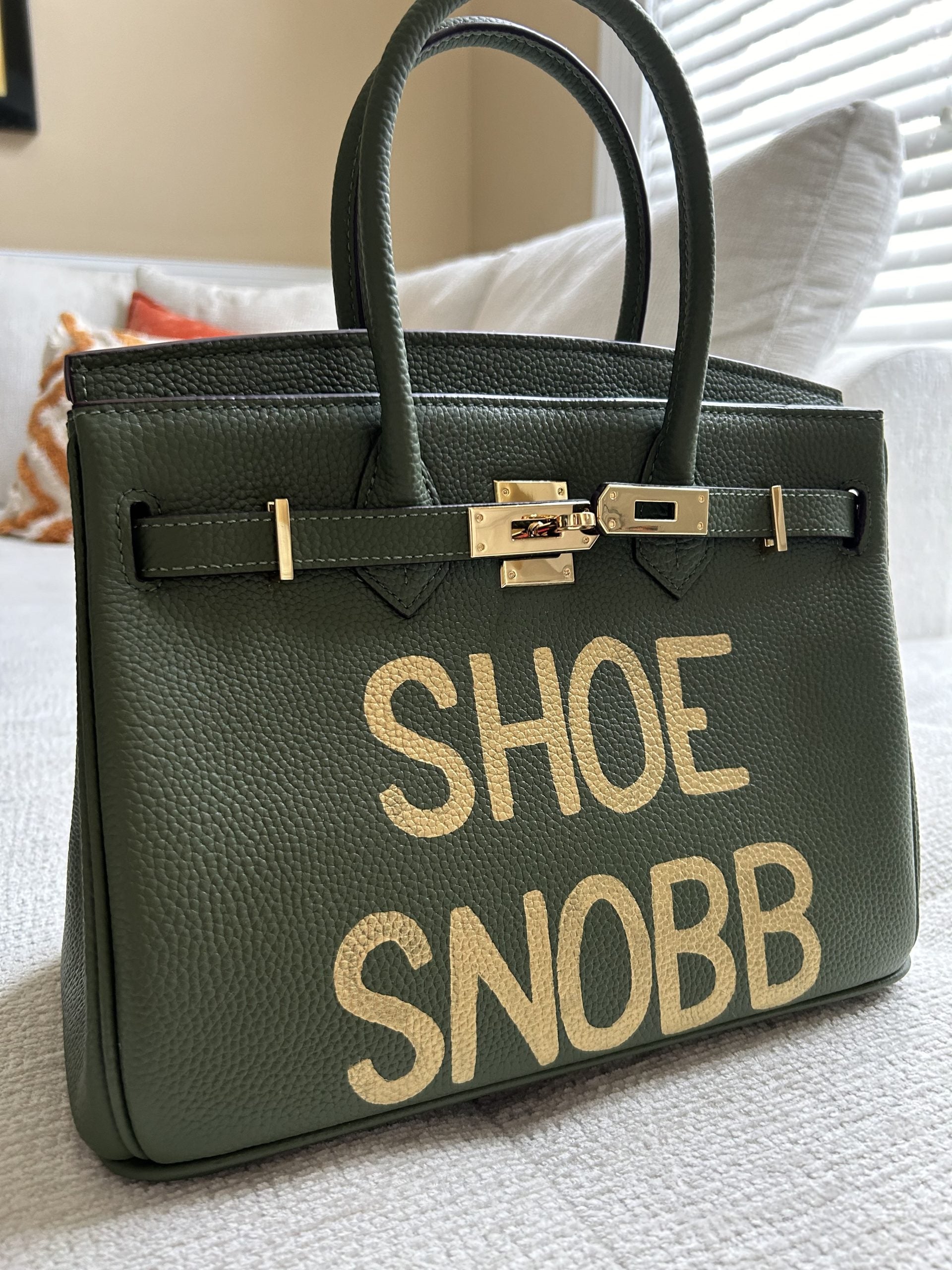 Gweneth Luxury Inspired_Army Green - Shoe Snobb