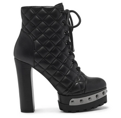 Irella Black Combat Boot