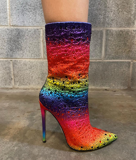 Glamour Rainbow Boots