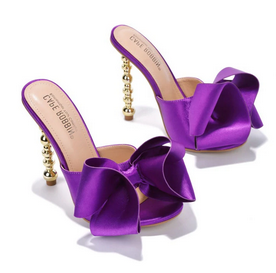 Purple Bow Salsa Mules