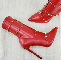 Mark Red Booties
