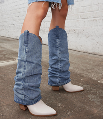 Lassy Denim Cowboy Boot