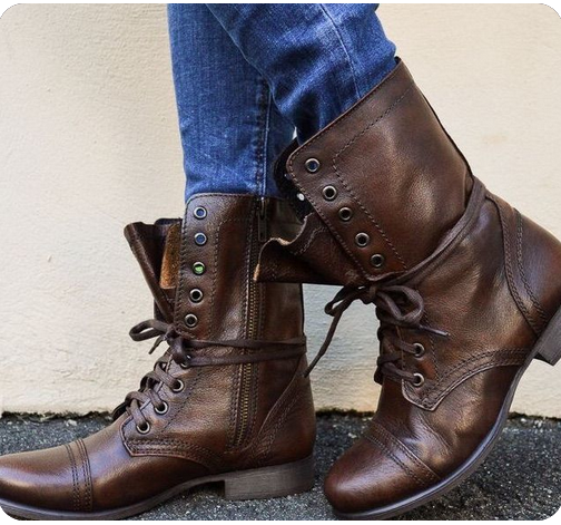 Troopa Brown Combat Boot