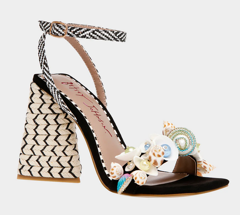 Anckor Seashell Toe Strap Heels