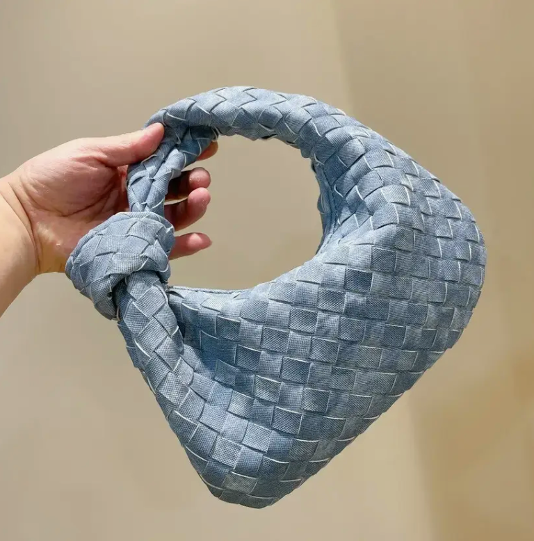 Denim Knot Bag - Shoe Snobb