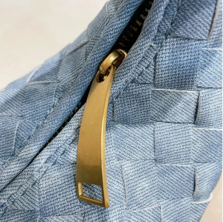 Denim Knot Bag - Shoe Snobb