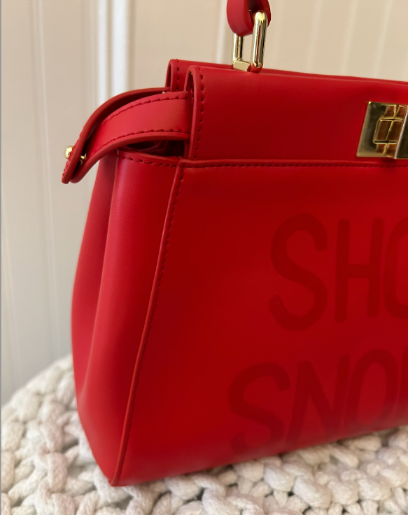 Fiona Luxury Inspired Leather Bag_red - Shoe Snobb