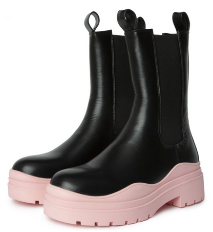 Ghosted Platform Pink Bottom Boots