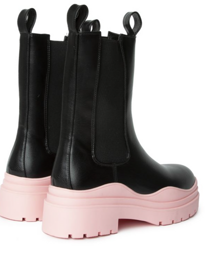 Ghosted Platform Pink Bottom Boots