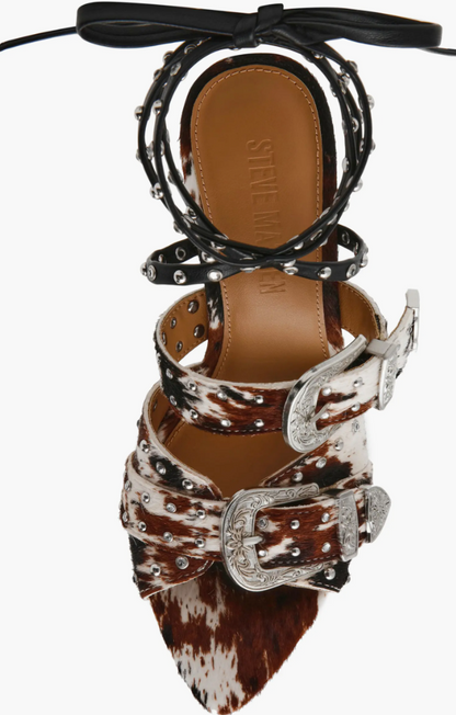 SADDLE EMBELLISHED ANKLE STRAP