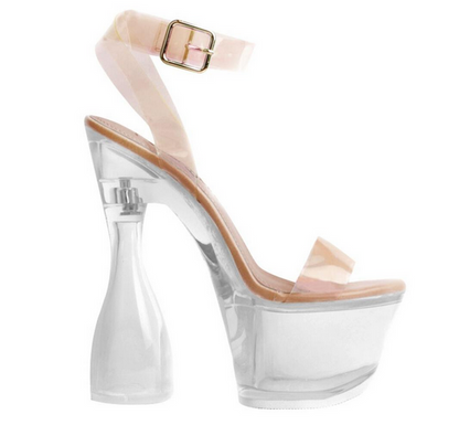 Selenga Clear Platform Heels